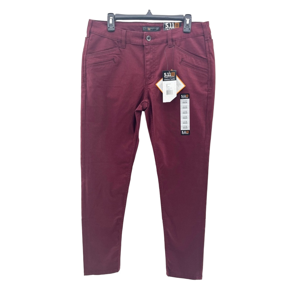 NWT 5.11 Tactical Wine Red Defender-Flex Pants Size 12